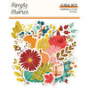 Simple Stories - Pumpkins & Plaid Collection - Floral Bits