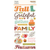 Simple Stories - Pumpkins & Plaid Collection - Foam Stickers