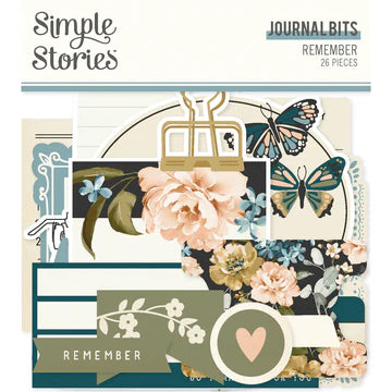 Simple Stories - Remember Collection - Ephemera - Journal Bits *LAST CHANCE*