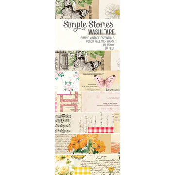 Simple Stories - Simple Vintage Essentials Color Palette Collection - Washi Tape- Warm *LAST CHANCE*