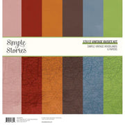 Simple Stories- Simple Vintage Woodlands Basics Kit Paper Pack
