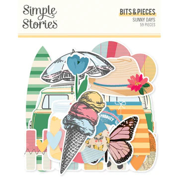 Simple Stories - Sunny Days Collection - Bits And Pieces LAST CHANCE!