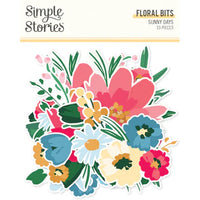 Simple Stories - Sunny Days Collection - Ephemera - Floral Bits And Pieces *LAST CHANCE*