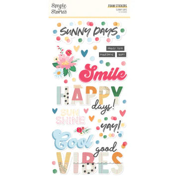 Simple Stories - Sunny Days Collection - Foam Stickers *LAST CHANCE*