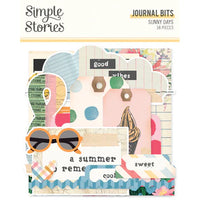 Simple Stories - Sunny Days Collection - Ephemera - Journal Bits And Pieces *LAST CHANCE*