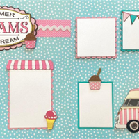 Summer Dreams and Ice Cream - 2 Page Layout - *NEW*