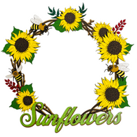 Sunflower Wreath - Title