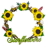 Sunflower Wreath - Title