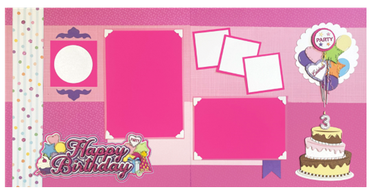 *Page Kit* Happy Birthday (Pink)