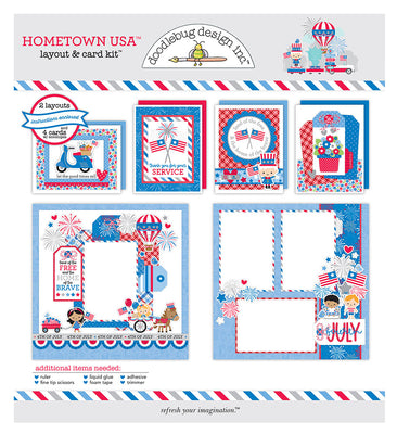 Hometown USA Layout & Card Kit from Doodlebug Design