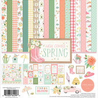 Carta Bella - Here Comes Spring - 12x12 Collection Pack