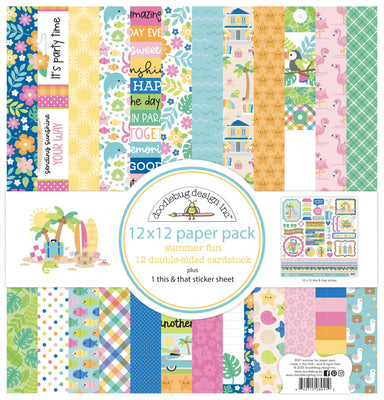 NEW! Doodlebug Design Summer Fun Paper Pack