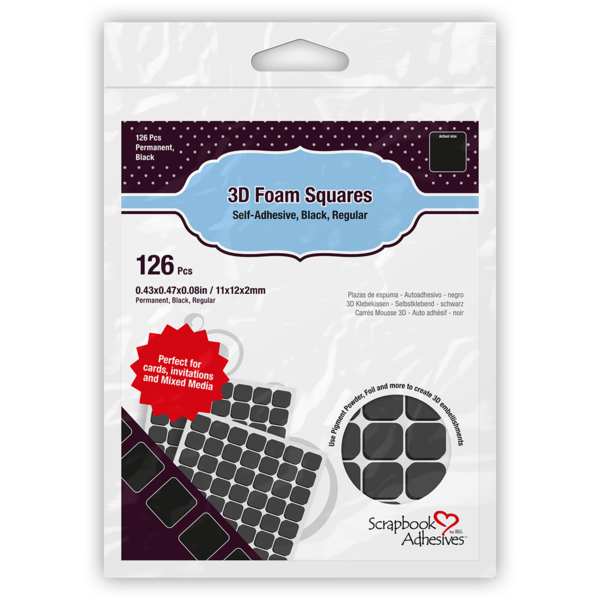 Scrapbook Adhesives 3D Foam Squares - Regular Size