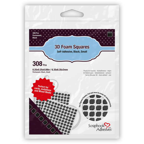 Scrapbook Adhesive 3D Foam Squares - Small Size