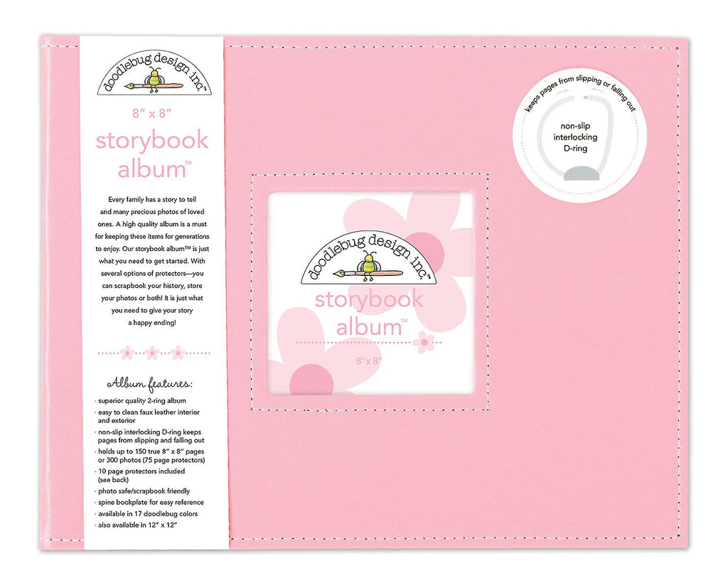 Doodlebug Storybook Album - 8 x 8 in. Lily White