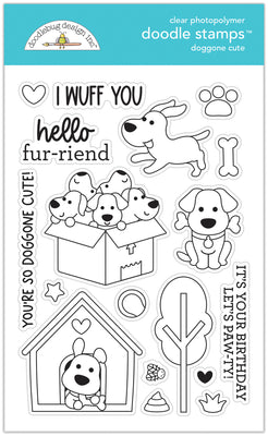 Doodlebug - Doggone Cute - Doggone Cute Doodle Stamp - * NEW *