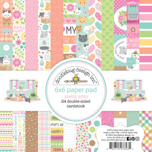 Doodlebug - Pretty Kitty - 6X6 Paper Pad - * NEW *