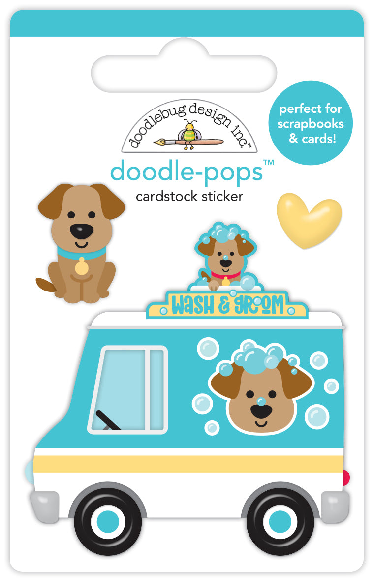 Doodlebug - Doggone Cute - Wash Wagon Doodle Pop - * NEW *