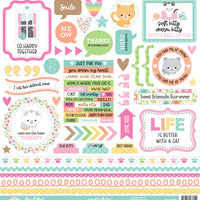 Doodlebug - Pretty Kitty - This and That Sticker Sheet