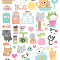 Doodlebug - Pretty Kitty - Icon Stickers
