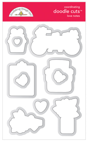 Doodlebug - Lots of Love - Love Notes Doodle Cuts (Coordinating) *LAST CHANCE*