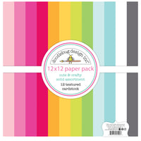 Doodlebug - Cute & Crafty - Solid Textured Cardstock Assortment Pack