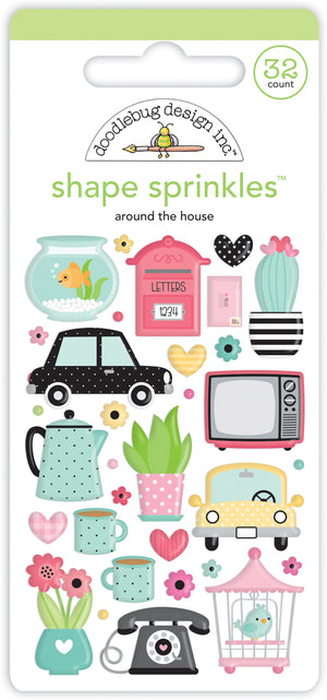 Doodlebug - My Happy Place - Around the House Shape Sprinkles