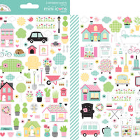 Doodlebug - My Happy Place - Mini Icons Stickers