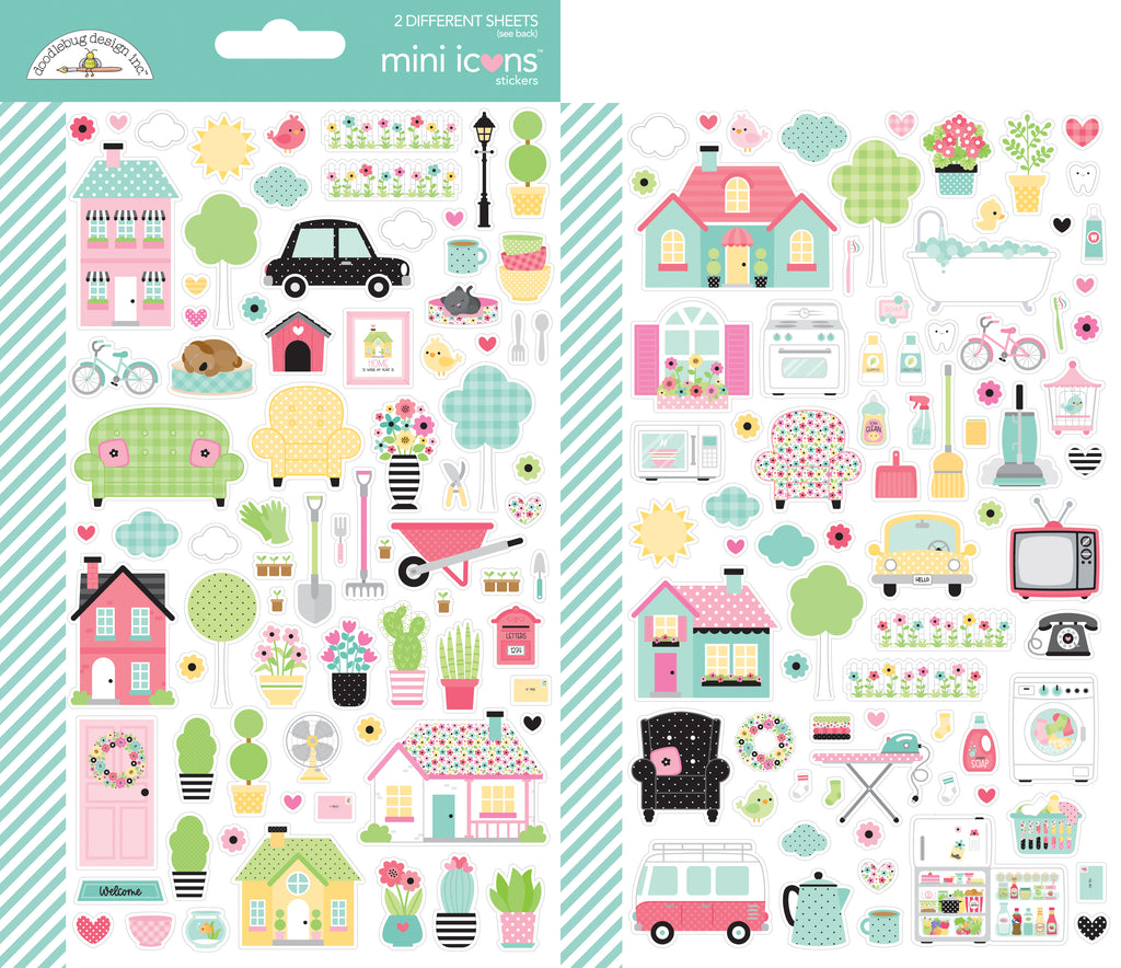 Doodlebug - My Happy Place - Mini Icons Stickers