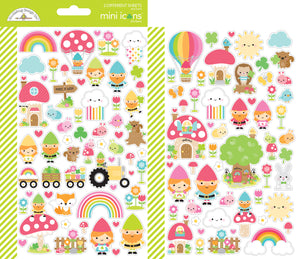 Doodlebug - Over the Rainbow - Mini Icons Stickers