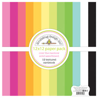 Doodlebug - Over the Rainbow - 12x12 Textured Cardstock