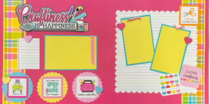 DOODLEBUG CRAFTINESS IS HAPPINESS 2 PAGE LAYOUT