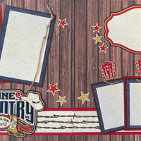 Gone Country Page Kit - 2 Page Layout