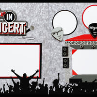 Live in Concert Page Kit - Rock N' Roll - 2 Page Layout