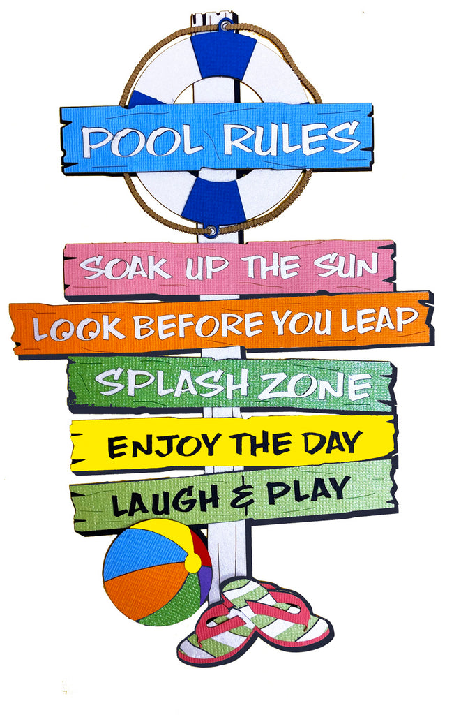Pool Rules Sign | Paper Wiz, Inc.