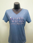 Paper Wizard Tee - Blue-Grey