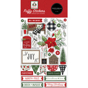 Carta Bella - Home For Christmas Puffy Stickers - LAST CHANCE!