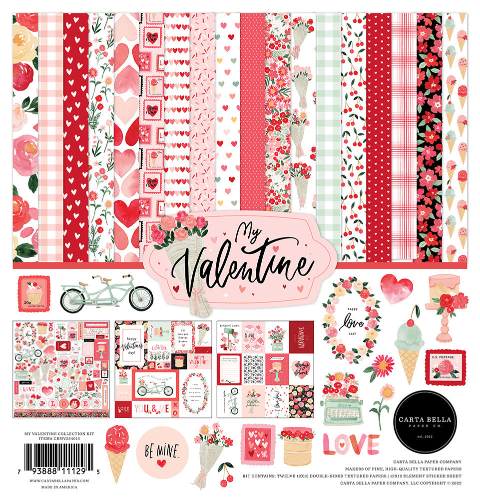Carta Bella - My Valentine - 12x12 Collection Kit