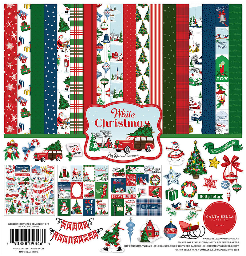 Reminisce - Vintage Christmas Collection - 12 x 12 Double Sided Paper -  Christmas Tree Too