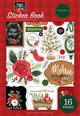 Carta Bella - Happy Christmas Sticker Book - LAST CHANCE!