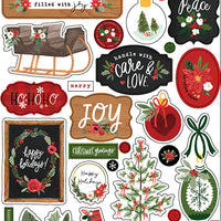 Carta Bella - Happy Christmas Puffy Stickers - LAST CHANCE!
