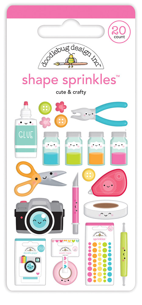 Doodlebug - Cute & Crafty - Shape Sprinkles