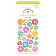 Doodlebug - Cute & Crafty - Bright Bouquet Shape Sprinkles