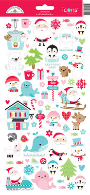Doodlebug - Let it Snow - Icons Stickers