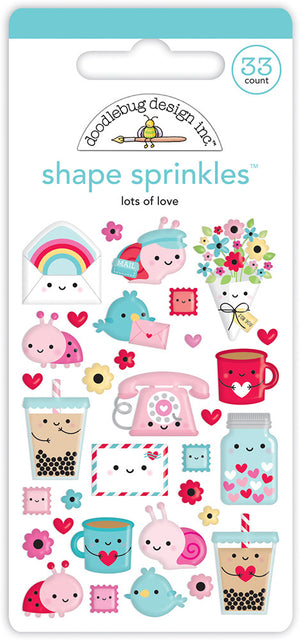 Doodlebug - Lots of Love - Lots of Love Shape Sprinkles