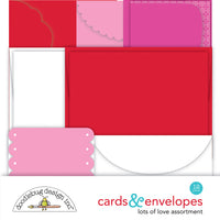 Doodlebug - Lots of Love - Assortment Cards & Envelopes