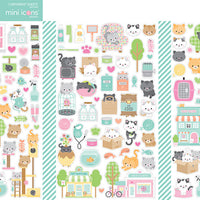 Doodlebug - Pretty Kitty - Mini Icon Stickers