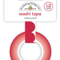 Doodlebug - Ladybug Scallop Washi Tape