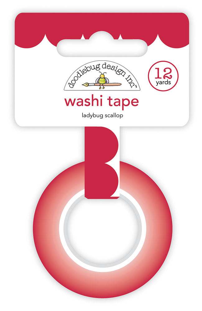 Doodlebug - Ladybug Scallop Washi Tape