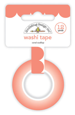 Doodlebug - Coral Scallop Washi Tape